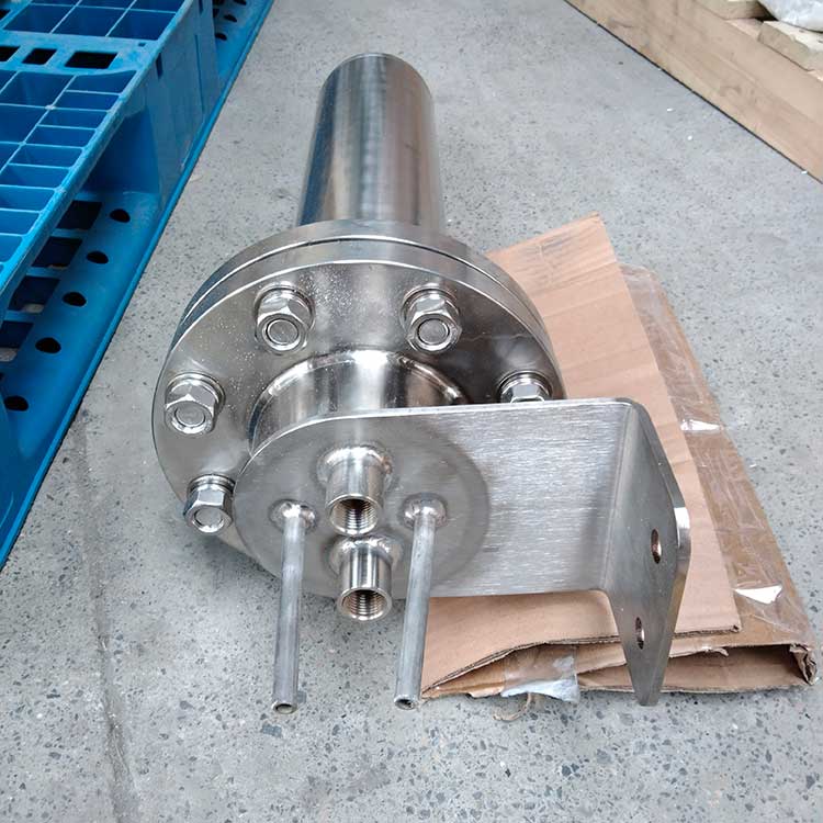 华豫供应不锈钢壳体盘管冷却器 液体降温 螺纹连接