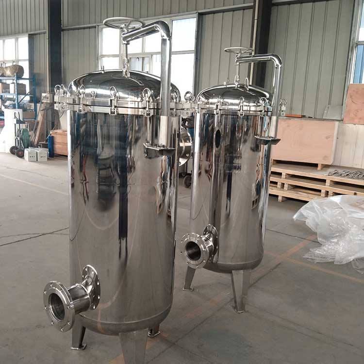 华豫生产供应DN125袋式过滤器 5袋 不锈钢壳体