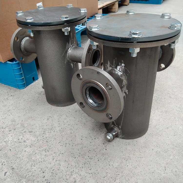 华豫供应液体除杂质用DN50篮式过滤器 碳钢材质