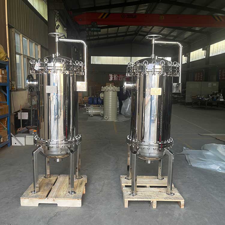 华豫供应三袋式过滤器DN100 壳体材质316L
