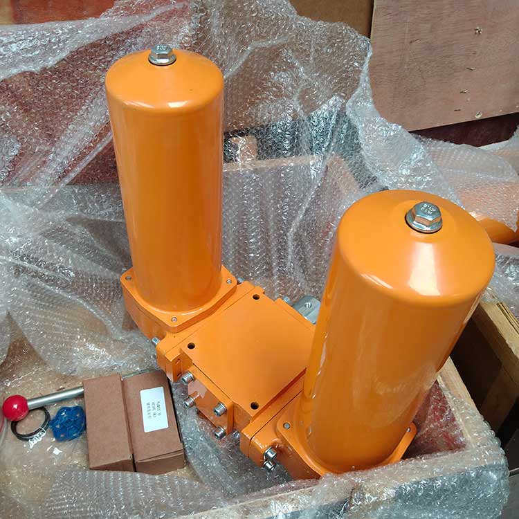 华豫供应KF-200A*80D/M油液除杂双筒油过滤器