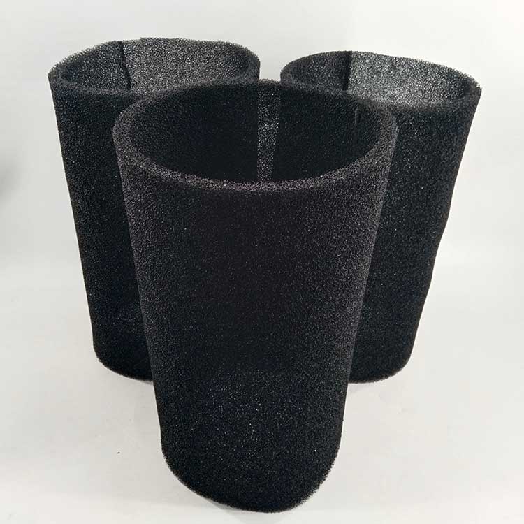 华豫生产供应罗茨风机滤芯 黑色阻燃过滤棉