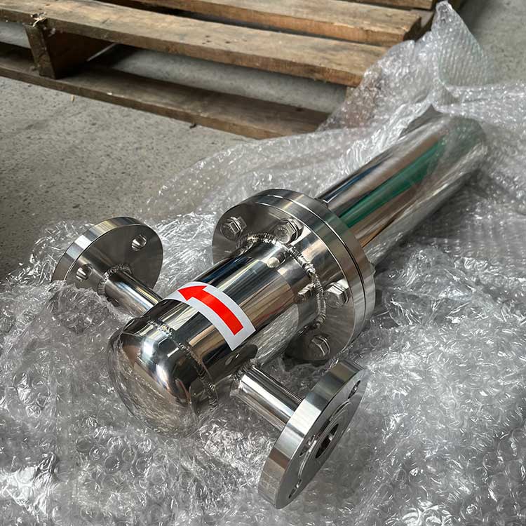 华豫供应DN80-PN16-304管道式过滤器 气液分离