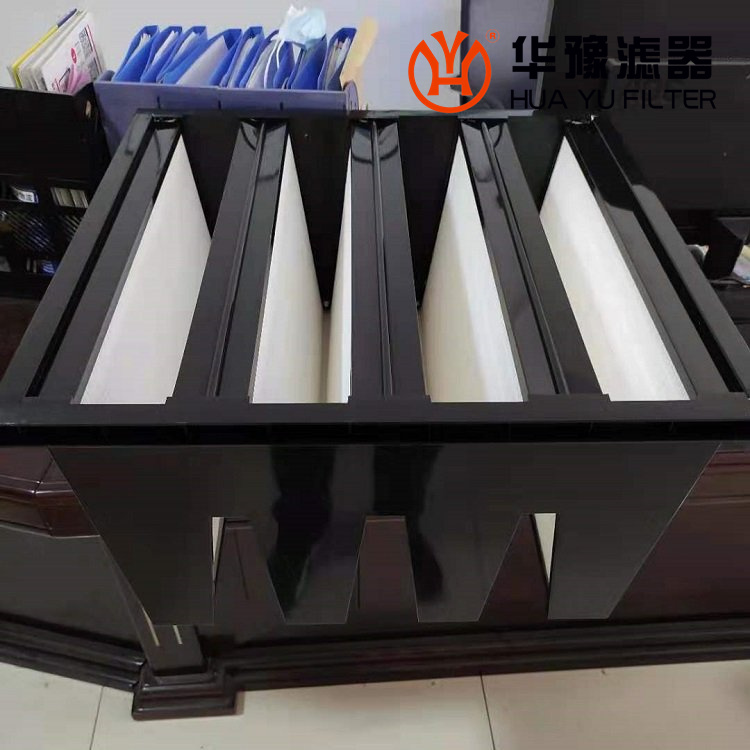 华豫XJH-008塑料框V型亚高效过滤器
