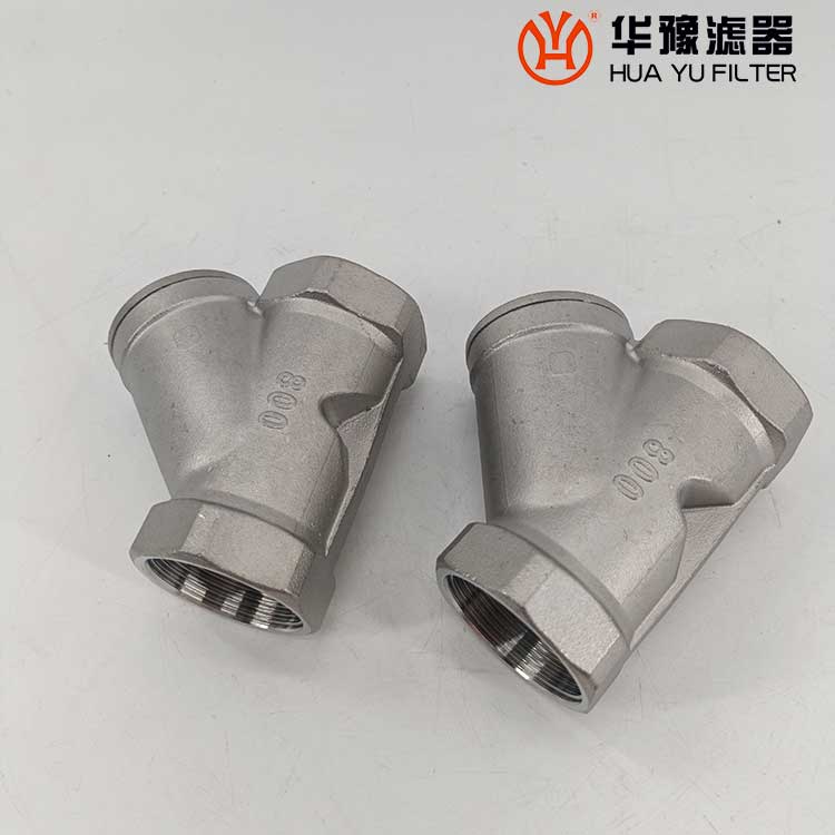 华豫不锈钢过滤器DN40 PN16,60目 法兰过滤器