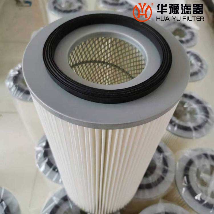 华豫LKKX-170钢厂除尘滤筒 聚酯纤维滤布